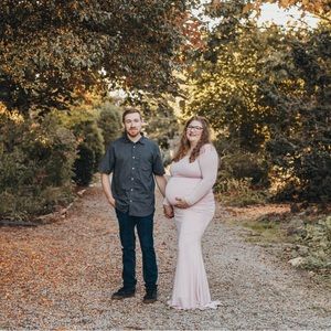 Pink blush Maternity Dress